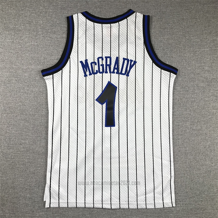 Camiseta Nino Orlando Magic Tracy McGrady #1 Mitchell & Ness 2003-04 Blanco